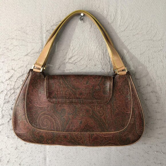 Etro Brown and Gold Paisley Bag - Picture 2 of 16